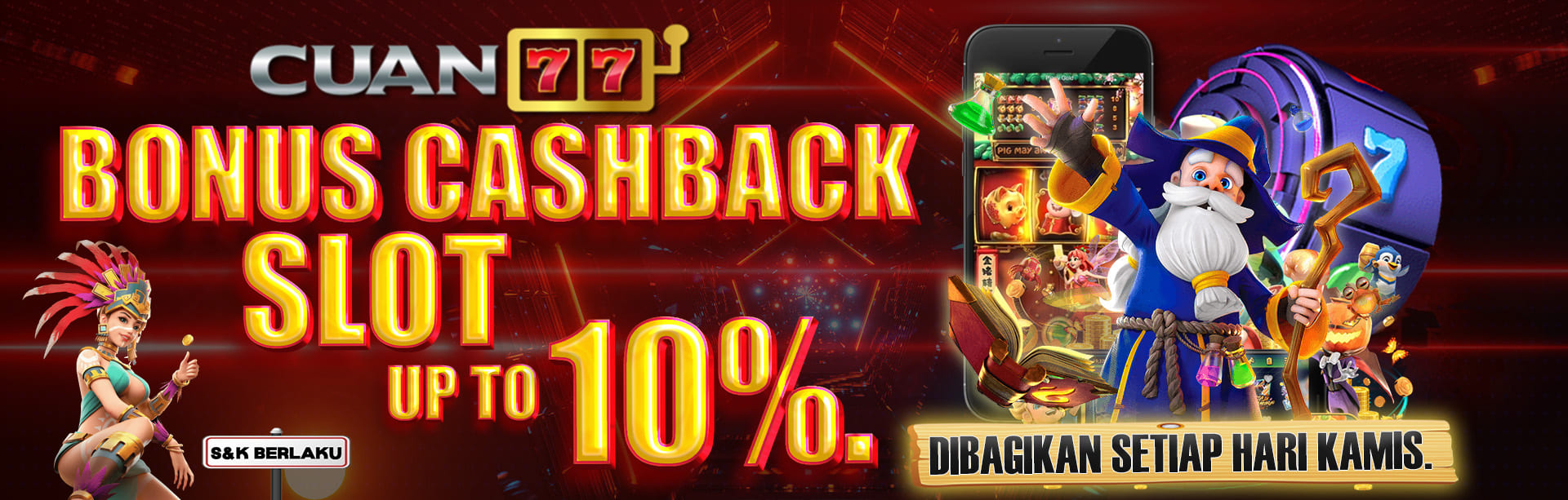 BONUS CASHBACK SLOT 10%