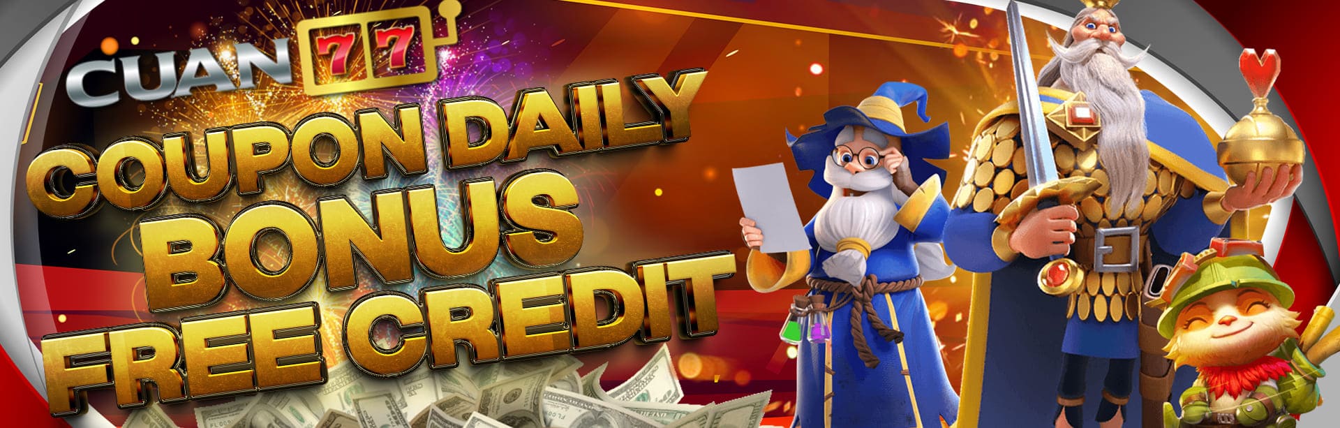 COUPON DAILY BONUS FREE CREDIT