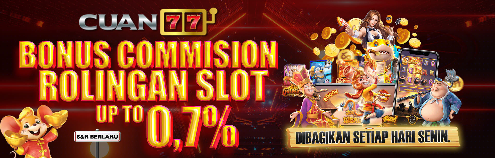 BONUS COMMISION ROLINGAN SLOT 0.7%