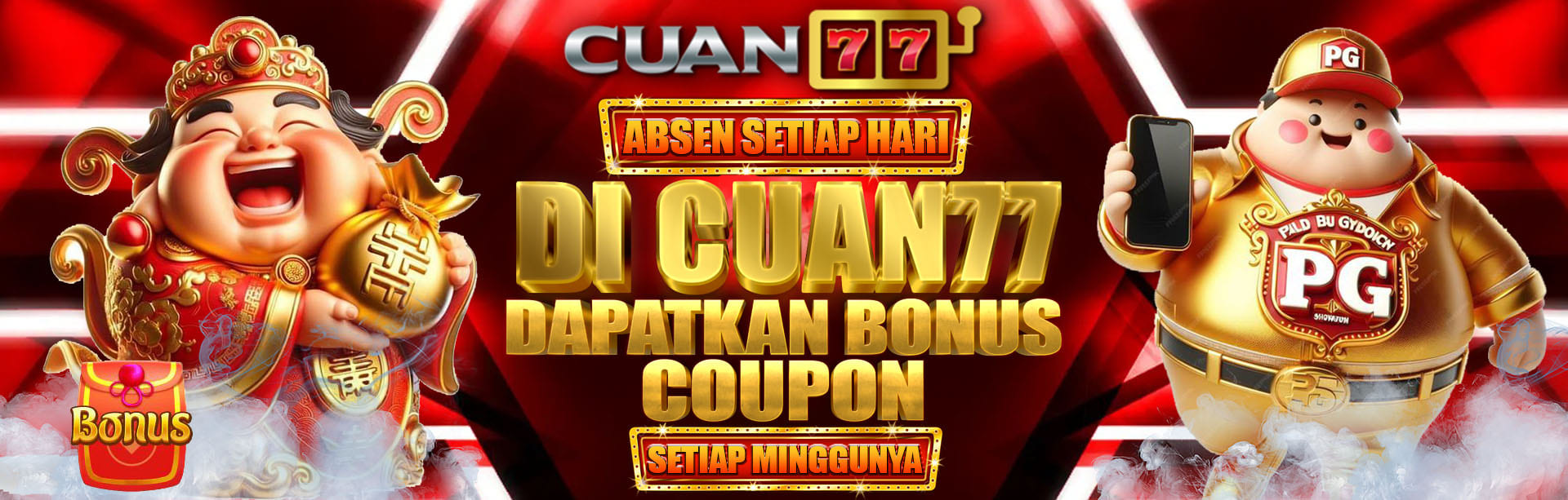 BONUS KUPON MINGGUAN CUAN77