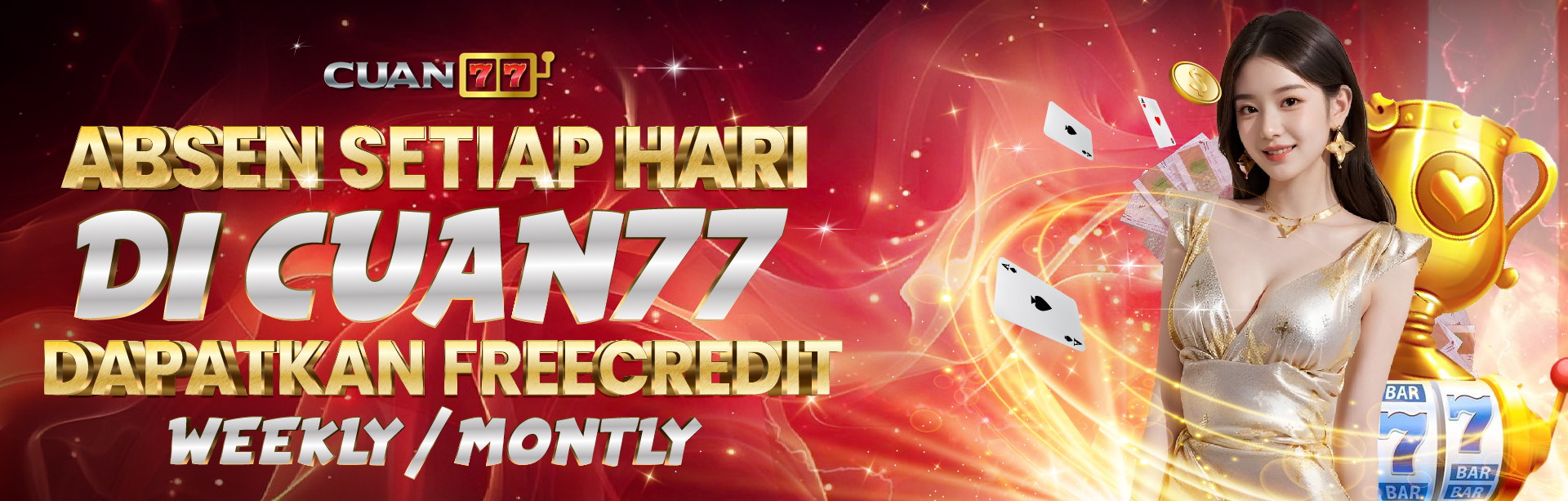 BONUS DAILY LOGIN CUAN77