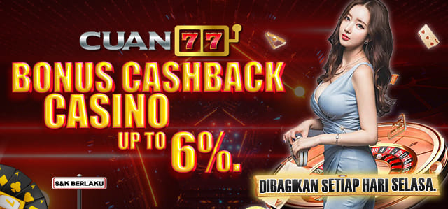 BONUS CASHBACK CASINO 6%