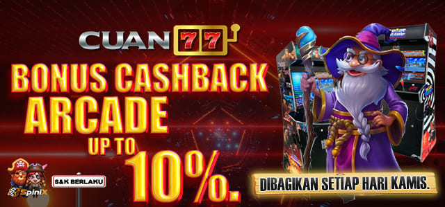 BONUS CASHBACK ARCADE 10%