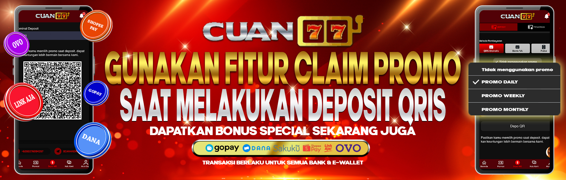 FITUR BONUS HARIAN HINGGA BULANAN